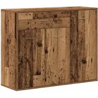 vidaXL Dressoir 88x30x70 cm spaanplaat oud hout