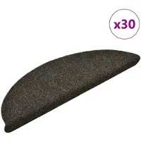vidaXL Trapmatten Zelfklevend 30 stuks 56x17x3 cm Antraciet Halfrond