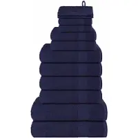 vidaXL 12-delige Handdoekenset FROGN 360 g/m² marineblauw