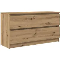 vidaXL Tv-meubel 100x35x54 cm bewerkt hout artisanaal eikenkleurig
