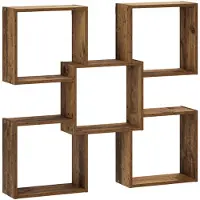 vidaXL Wandplank Oud hout 99,5 x 17 x 91 cm Bewerkt hout