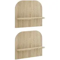 vidaXL Wandplank 2 st Sonoma Eiken 41 x 13,5 x 37,5 cm Bewerkt hout