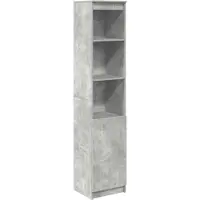 vidaXL Highboard 37,5x35x180 cm spaanplaat betongrijs