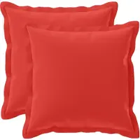 vidaXL Kussensloop 2 st HOUTEN Rood 45 x 45 cm Polyester