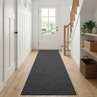 vidaXL Tapijt Runner ORIZ 1150 gsm Zwart gaaspatroon
