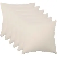 vidaXL Kussensloop 6 st HEERLEN Crèmekleurig 30 x 30 cm Bouclé