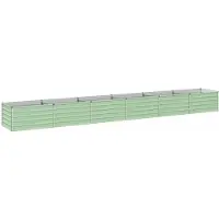 vidaXL Verhoogde Tuinbak Pastelgroen 600 x 80 x 55 cm