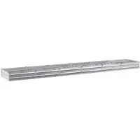 vidaXL Verhoogde Tuinbak Zilverkleurig 480 x 80 x 24 cm gegalvaniseerd