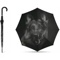 Happy Rain Automatische Paraplu Lang met Hondendesign