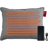 Feel Home - Verwarmend Kussen - 10000mAh Powerbank - Grijs 45x60cm