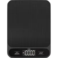 Strex Keukenweegschaal Digitaal - 1 g tot 10 kg - Tare Functie - Zwart