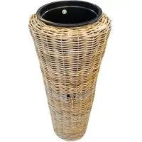 Van der leeden Regenton Rotan (50L) D49/30H107Cm Grijs
