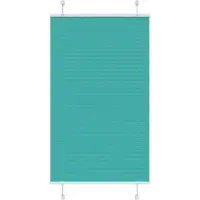 vidaXL Plissé rolgordijn 70x100 cm stofbreedte 69,4 cm petrol groen