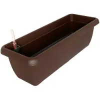 Geli Bloembak AQUA ANDALUCIA Bruin 60 cm met Bewateringssysteem