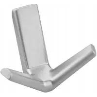 ATM Dubbele Kledinghaak Aluminium Look - Stijlvol en Praktisch