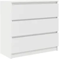 vidaXL Dressoir, wit, 80x35x76 cm, houtvezel