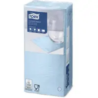 Tork 477837 cocktailservet advanced lichtblauw 24x24 cm 2-laags 2400 stuks (477837)