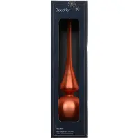 Kaemingk kerstboompiek warmoranje mat Ø 6 cm 26 cm glas