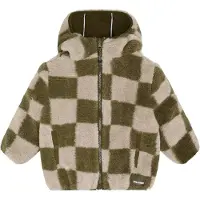 Noppies Jas - Reversible - Dark Olive - Maat 116