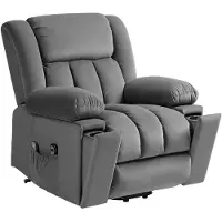HOMCOM tv-stoel met opstahulp, relaxstoel met massage- en warmtefunctie