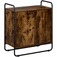 vidaXL Dressoir Gerookt eiken 68 x 35 x 75 cm Bewerkt hout