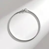 Cavill - Zilveren Armband 925 Sterling Zilver met Rhodium - Smalle Slangenarmband - 20 cm - Minimalistische, Elegante & Duurzame Armband