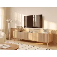 Vente-unique Tv-meubel met 2 deuren - Natuurlijk licht - ZUMEYA