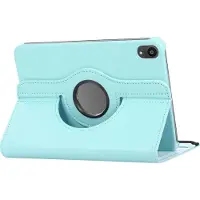 Mobigear Tablethoes geschikt voor Apple iPad Mini 7 (2024) Hoes | DuoStand Draaibare Bookcase - Blauw