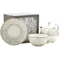 Marco polo Merkloos Porseleinen Tea for One Set - 450ml Kan & 250ml Kop