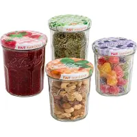 Le Parfait Bewaarpot/voorraadpot - 6x stuks - met schroefdeksel - 324 ml - Voorraadpot