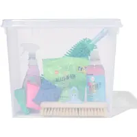 HEMA Opbergbox 52L London transparant 50x39x41 (transparant)