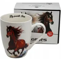 Queen Isabell Grote Porseleinen Mok met Paard - Perfect cadeau