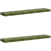 vidaXL 2-delige Bankkussens VUGHT 2 st 100% Polyester Blad Design
