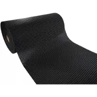 DecoMeister Zachte PVC Vloermat 65x70cm Antislip Zwart