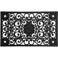 Oxide Rubberen matten Deurmat Buiten 45x75 cm - Zwart - Ajour