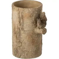 J-Line vaas Eekhoorn - cement - beige/bruin - small