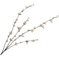 Silk-ka - Kunsttak - rozenbottel - creme - H121 cm