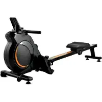 ALLVIA Roeiapparaat - Hometrainer - Crosstrainer - Zwart - 146cm x 45cm x 64cm