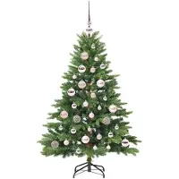 vidaXL Kunstkerstboom met 150 LED met standaard Groen 120 cm PE en PVC