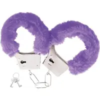 Hotlips Bondage - Fluffy Handboeien - Paars