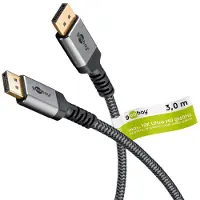 Goobay Plus DisplayPort kabel | DP2.1a (10K 60Hz) | UHBR13.5 (54Gbit/s) | 3 meter