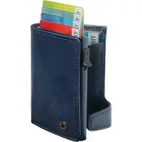 Tony Perotti Van Gogh Dames & Heren Pasjeshouder - Leer - rfid - Blauw