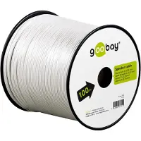 Goobay Luidspreker kabel (CCA) - 2x 0,75mm² / wit - 100 meter