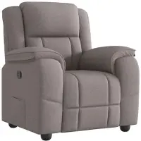 vidaXL Fauteuil verstelbaar stof taupe