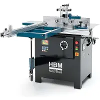 HBM houtfreesmachine met roltafel 2800 Watt 400 Volt