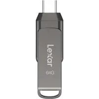 Lexar JumpDrive LJDD400064G-BNQNG USB flash drive 64 GB USB Type-C 3.2 Gen 1 (3.1 Gen 1) Grijs
