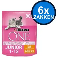 Purina One 6x - Junior Kip - Kattenvoer Droogvoer - 800 g