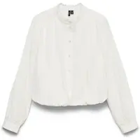 Vero Moda Blouse Vmviolet Ls Bubblehem Top Wvn 10351472 Snow White Dames Maat - M