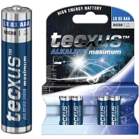 Tecxus LR03 4-BL Alkaline 1.5V niet-oplaadbare batterij