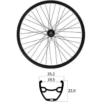 Mvtek E-bike 27.5´´ 6b Disc Tubeless Mtb Voorwiel